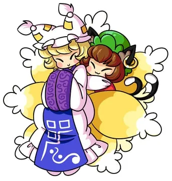 chen, ran yakumo, yakumo ran (touhou) by peachems (gemu)