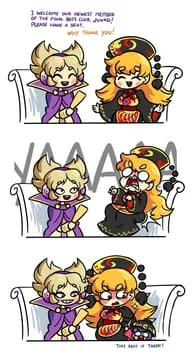 junko, sukuna shinmyoumaru, toyosatomimi no miko (touhou) by peachems (gemu)