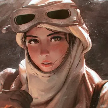 rey (star wars: the force awakens) by guweiz