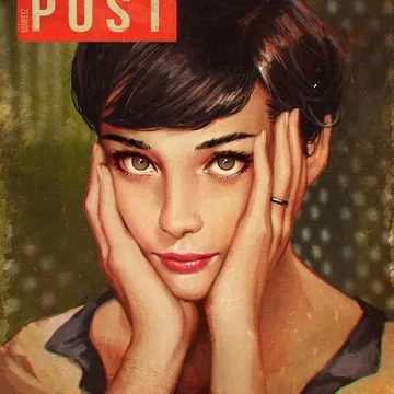 audrey hepburn (real life) by guweiz