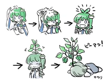 kochiya sanae (touhou) by itatatata