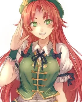 hong meiling (touhou) by terrajin