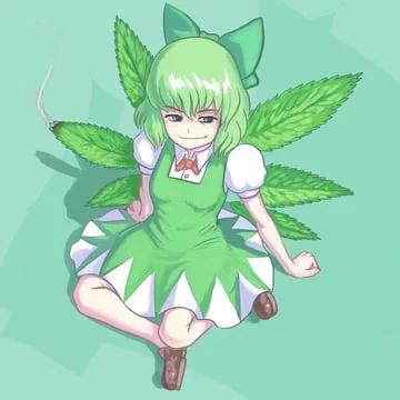 cirno, hapa cirno (touhou) by profitwalrus