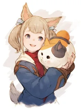 fat cat (ff14), khloe aliapoh (final fantasy xiv) by junwool