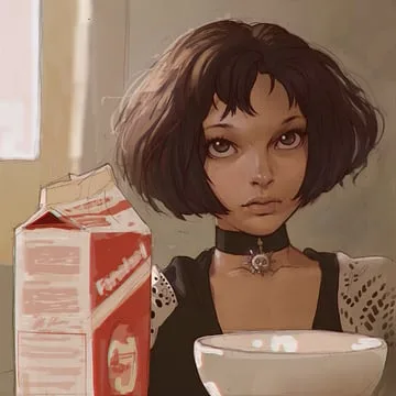 mathilda lando, natalie portman (leon the professional) by ilya kuvshinov