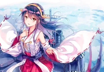 haruna kai ni (kancolle), haruna (kancolle) (kantai collection) by hiten (hitenkei)