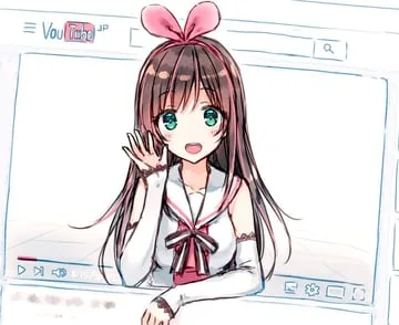 kizuna ai, kizuna ai (1st costume) (kizuna ai inc., youtube) by hiten (hitenkei)