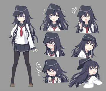 akatsuki (kancolle), asashio kai ni (kancolle), asashio (kancolle), ikazuchi (kancolle), teruzuki (kancolle) (kantai collection) by cnm
