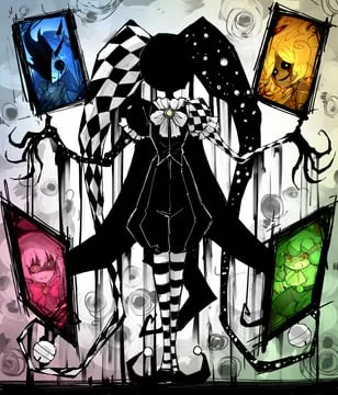 jester of nihil, king of greed, knight of despair, queen of hatred, servant of wrath (library of ruina, project moon) by kankan33333