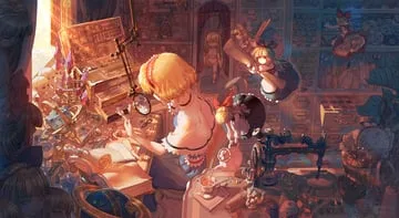 alice margatroid kirisame marisa shanghai doll shinki (touhou) (touhou touhou (pc-98)) by dahuang